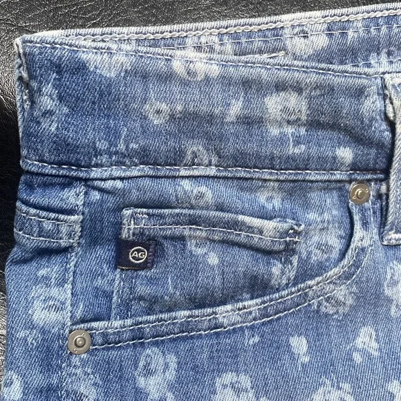 AG Adriano Goldschmied Liberty of London Denim flowers booty shorts SIZE 27 - Picture 5 of 9